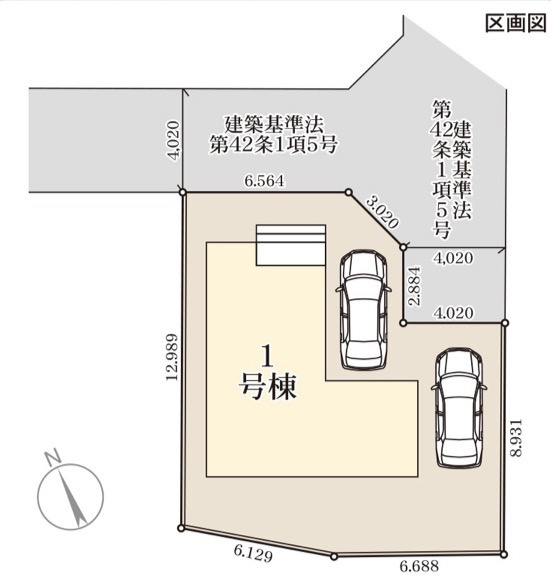 リーブルガーデン熊本市南区八分字町第四の区画図