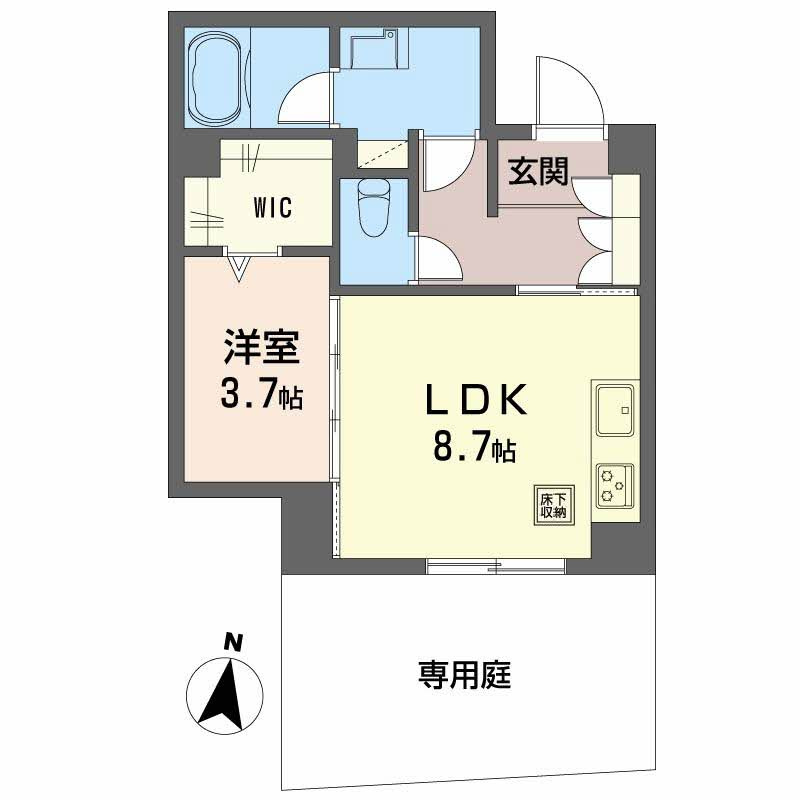 シャーメゾン ウィステリアの間取り