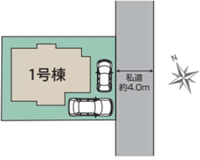 【区画図】 | 立川市幸町6丁目　新築戸建　【全1棟】