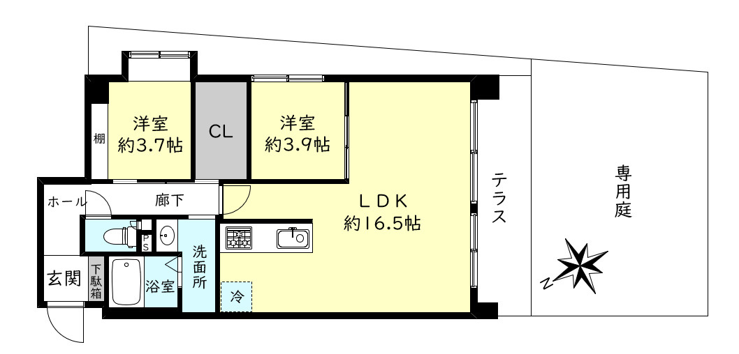 ライオンズマンション西明石第二の間取り