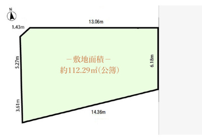 【区画図】 | 杉並区西荻北1丁目　売地　全1区画