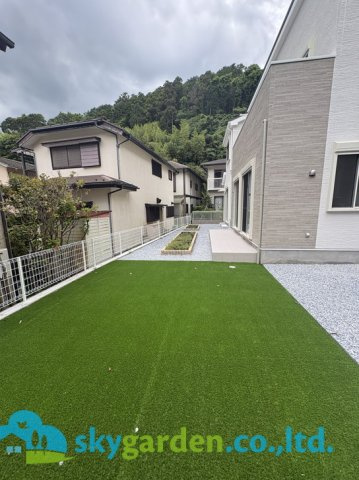 鎌倉市浄明寺４丁目　新築戸建　全２棟２号棟の庭|大きなお庭使い自由