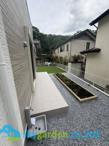 鎌倉市浄明寺４丁目　新築戸建　全２棟２号棟の庭|お庭が付いています