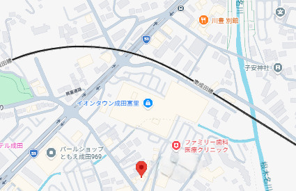 富里市日吉倉の店舗事務所の地図