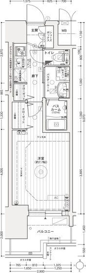 エステムコート名古屋ライブゲートの間取り
