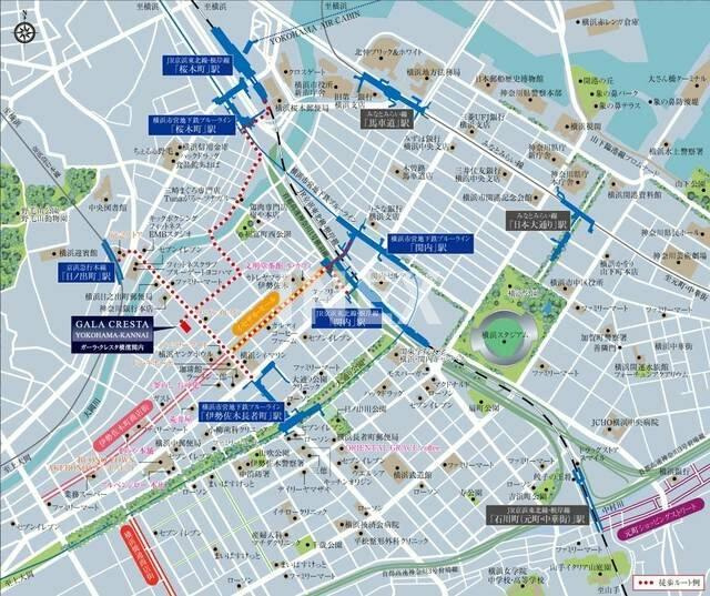 ガーラ・クレスタ横濱関内の地図