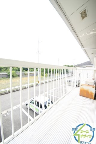 アメニティハウスのバルコニー