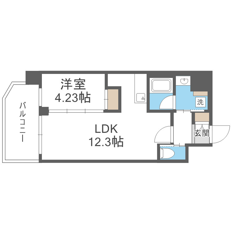 プレジオ西中島ASIANの間取り