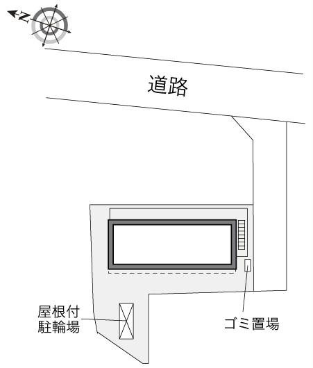 レオパレスエレガンスオキノミヤの区画図