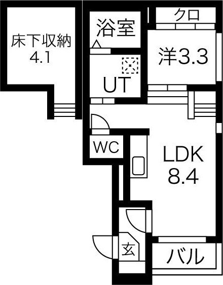 ハーモニーテラス六番町の間取り
