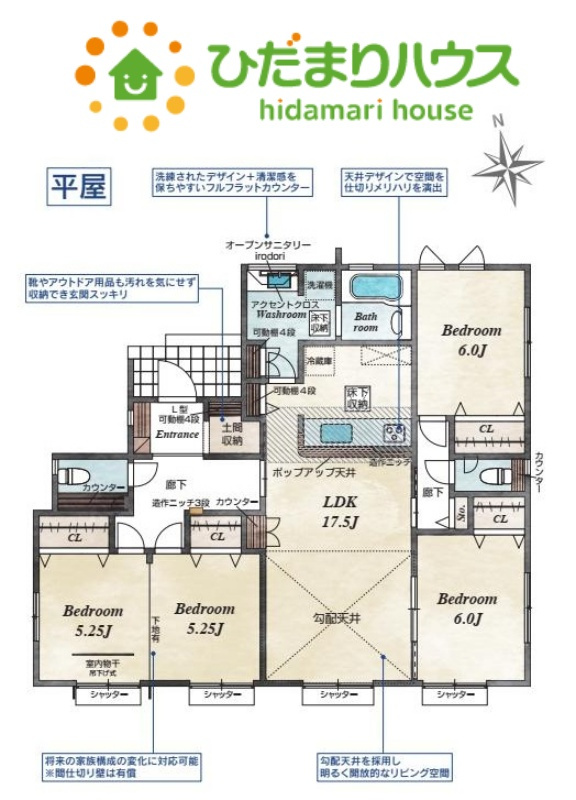 熊谷市別府1丁目　新築一戸建て　ブルーミングガーデン　01の間取り