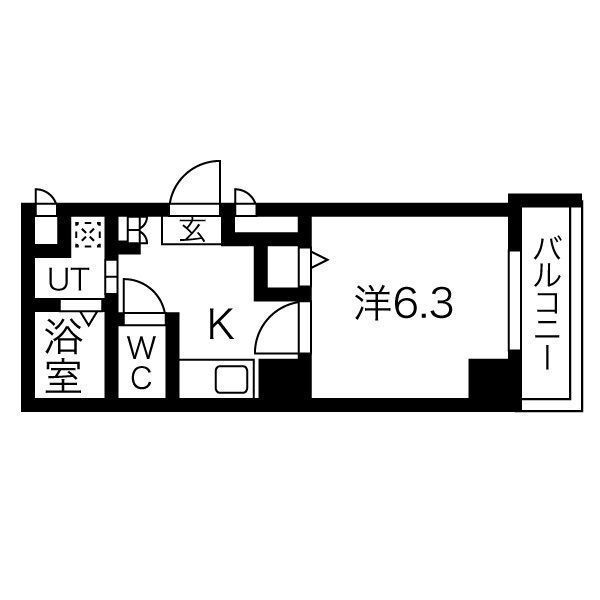U-ro玉造の間取り