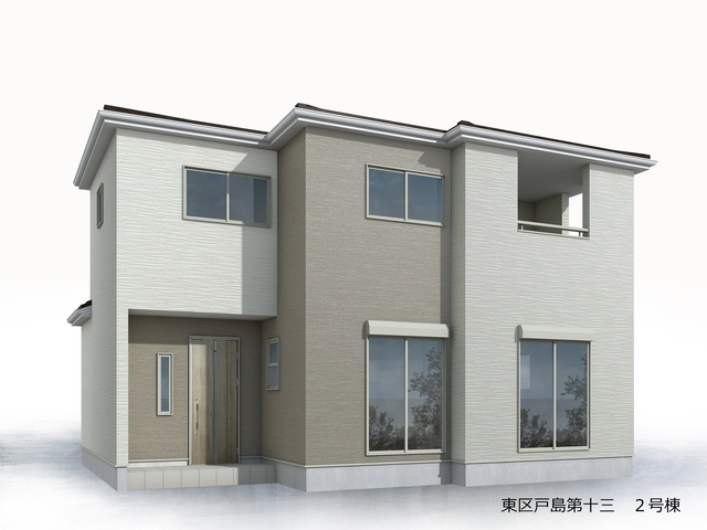 リーブルガーデン熊本市東区戸島第十三期の外観パース