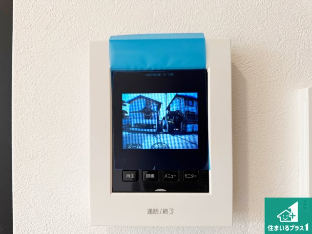 神戸市西区福吉台　新築一戸建ての防犯設備|カラーモニターインターホン！声だけでなく来訪者の姿や顔がモニターで確認できるので、小さなお子様がいらっしゃるご家庭でも安心できます！