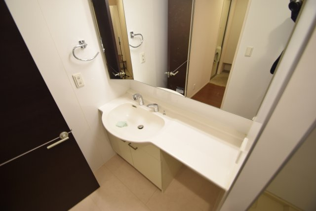 グランドゥールヒルⅠの洗面所|広い独立洗面台