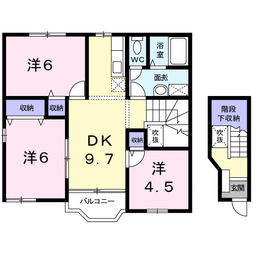 ヴィラ サンライズ ドリームⅡの間取り