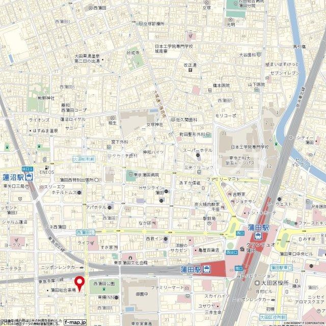 ステージグランデ蒲田【おとり物件なし】#学生・社会人にオススメ！初期費用分割払いOK！の地図