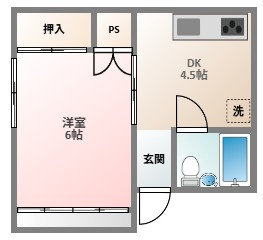 Ｍ’ｓパレス道笑町の間取り