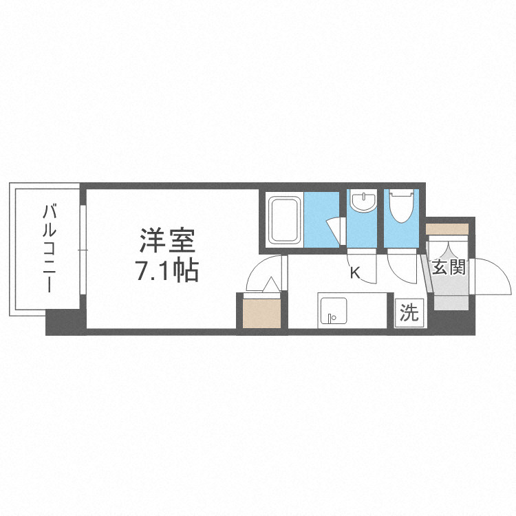スプランディッド新大阪Ⅴの間取り