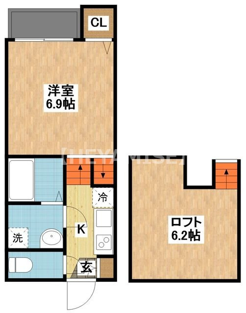 modern palazzo 諫早UKの間取り