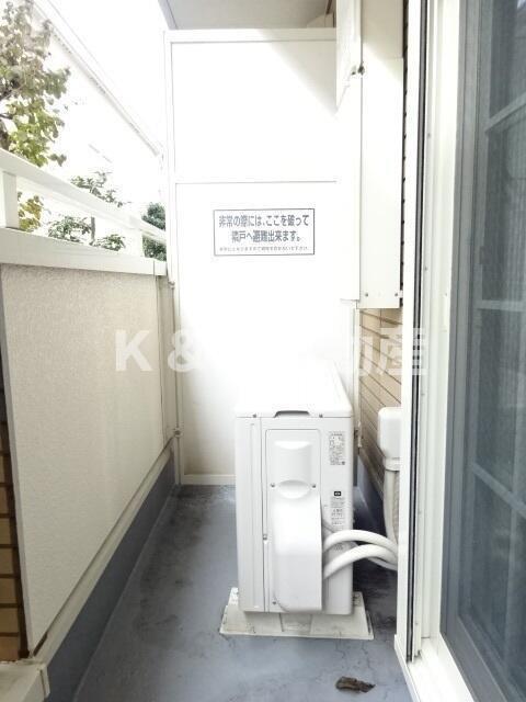 ロックガーデン森Ｂのバルコニー| 