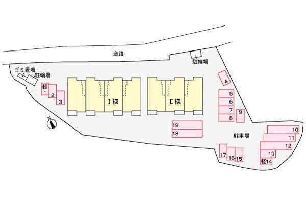 エクセデールⅡの区画図