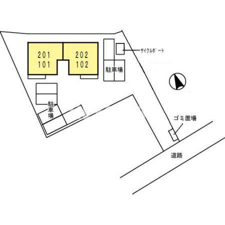 クレールＭの区画図|※同物件同室タイプの写真でございます※現況を優先します※