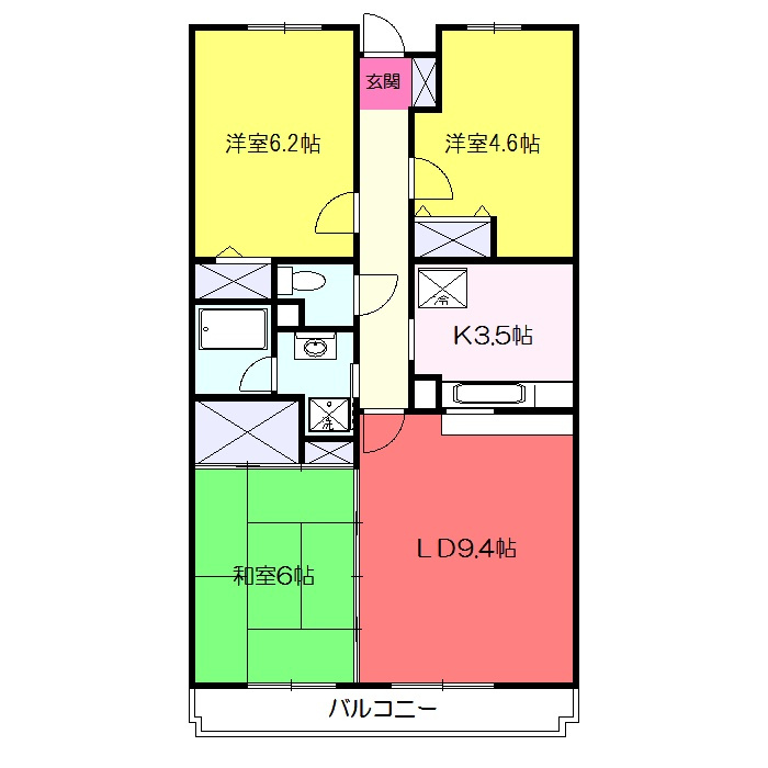 アルカディア大和の間取り