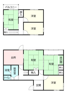 【間取り】 | 大和高田市礒野南町【リフォーム済】
