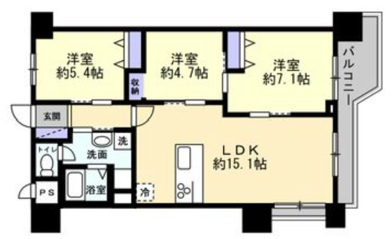 朝日プラザ大濠の間取り|間取り図です☆