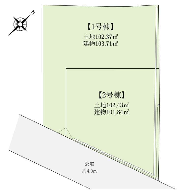 D’s　court希望ヶ丘3　1区画の区画図