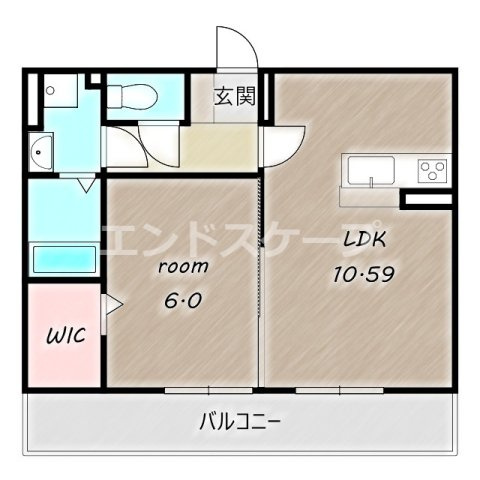 アルファベット　Ⅰの間取り|高崎、前橋、伊勢崎エリアのお部屋探しはエンドスケープまで！お客様の理想お聞かせ下さい♪