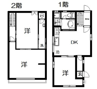 【間取り】 | 西大井戸建 | 間取りです。