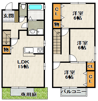 リビングタウン伊丹鴻池の間取り