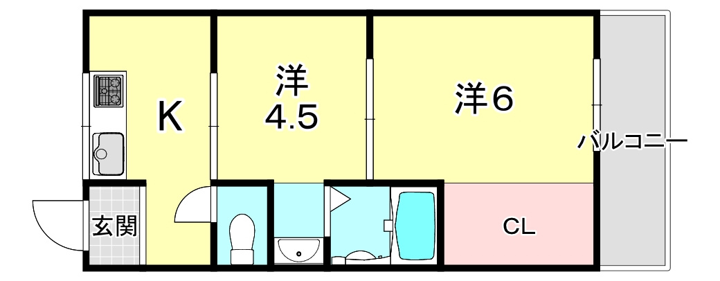 ハイツテンドウの間取り