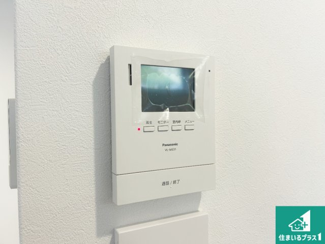 神戸市北区唐櫃台　新築一戸建ての防犯設備|カラーモニターインターホン！声だけでなく来訪者の姿や顔がモニターで確認できるので、小さなお子様がいらっしゃるご家庭でも安心できます！