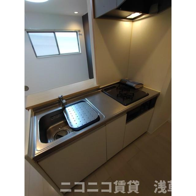 alcasa竹ノ塚のキッチン|別号室イメージの為、現状を優先致します。