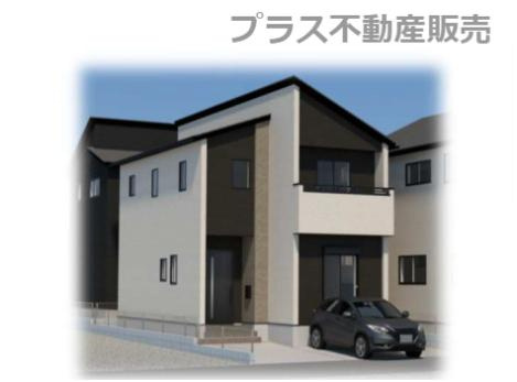 【外観】 | 福岡市西区今宿2丁目1期　1号棟（全3棟）【仲介手数料無料・0円】 | 現地写真。プラス不動産販売なら、現場の全ての棟をまとめてご見学頂けます。