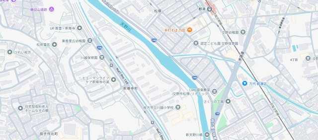 5日(土)6日(日)現地ご見学可能！　交野市松塚　全2邸の地図