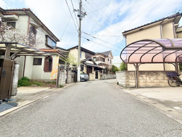 安倉北１丁目　建築条件無し土地の前面道路含む現地写真|現地へご案内いたします！お気軽にお問い合わせ下さい♪