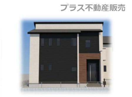 【外観】 | 福岡市西区今宿2丁目1期　2号棟（全3棟）【仲介手数料無料・0円】 | 完成イメージの外観パースです。
