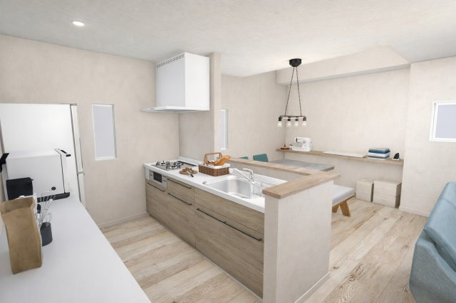 安倉北１丁目　建築条件付き土地のその他|【リビング/施工例】
家族が自然と顔を合わせられるリビング階段のある住まい。毎日の『行ってきます』『ただいま』が生まれる、コミュニケーション豊かな間取りです。