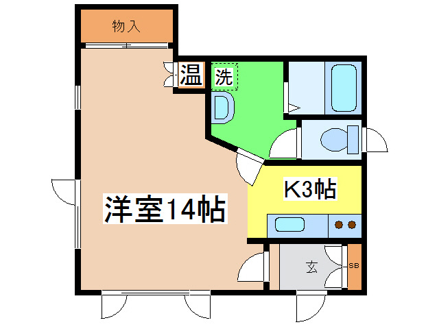 クレージュの間取り