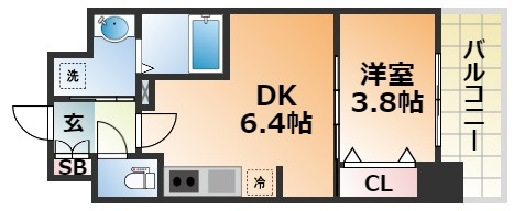 プレサンス神戸水木通ルミエスの間取り