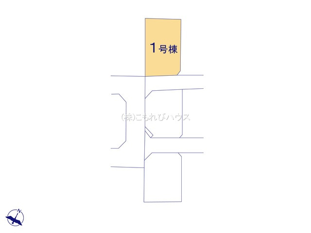 北本市東間7丁目　新築一戸建て　ブルーミングガーデン　01の区画図|1号棟