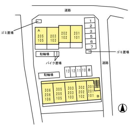 ＣＡＰＥ　ＫＡＮＥＫＯ　Ａ棟の区画図