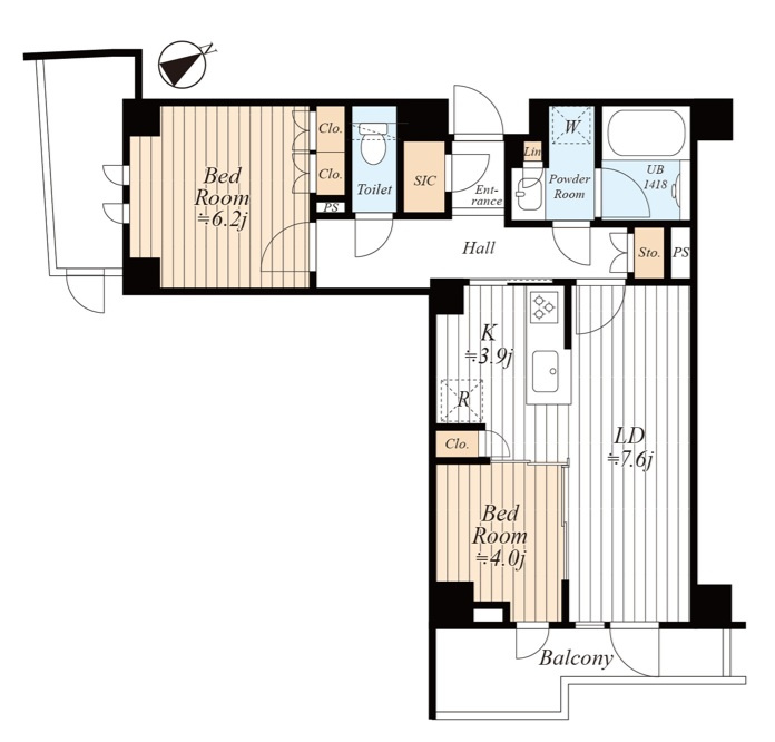 オープンレジデンシア目白フロントコートの間取り