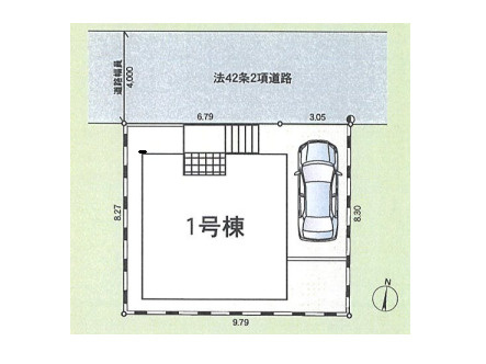 茅ヶ崎市中島 第15　新築戸建　全１棟の区画図