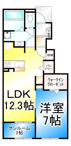 グレースコート　カネコの間取り