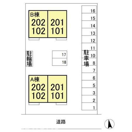 ブライトガーデン　の区画図|当社、チルホームのHPもご覧ください(^^)/物件情報多数♪